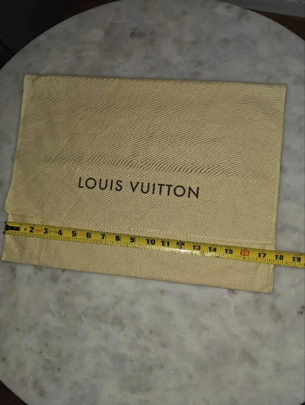 Louis Vuitton Dustbag In Beige Canvas-17.75
